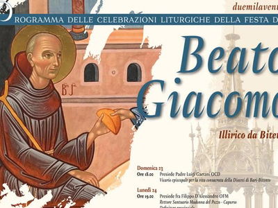 Programma festeggiamenti Beato Giacomo da Bitetto
