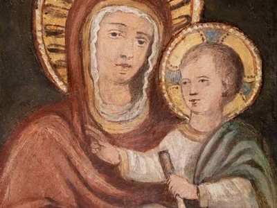 Benedizione e ricollocazione delle corone sull’affresco della Madonna del Pozzo