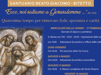 Programma Quaresima - Santuario Beato Giacomo in Bitetto