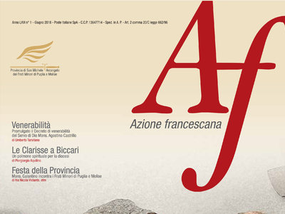 Azione Francescana, pubblicato il nuovo numero del 2018