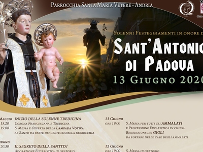 Programma tredicina di S. Antonio - Parrocchia S. Maria Vetere in Andria