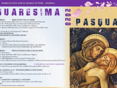 Programma Quaresima e Pasqua - Parrocchia S. Maria Vetere