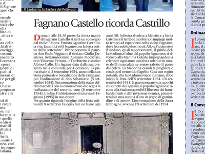 Il 7 settembre, Fagnano Castello ricorda Castrillo