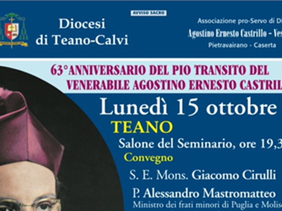 63° anniversario del transito del Venerabile Mons. Agostino Castrillo