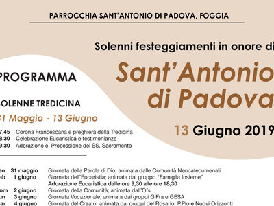 Festa di S. Antonio da Padova - Parrocchia S. Antonio in Foggia