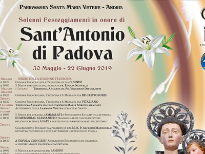 Festa di S. Antonio di Padova - Parrocchia S. Maria Vetere in Andria