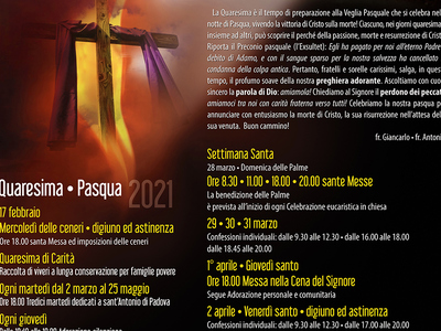 Programma Quaresima/Pasqua - Parrocchia S. Antonio in Campobasso