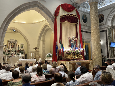 Intronizzata la statua della Madonna dei Martiri: inizia il tempo di preparazione ai festeggiamenti dell'8 settembre
